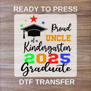 Custom Graduate DTF Transfer, Personalized Proud Ready To Press, High Quality, Senior Heat Transfer, Iron On Transfer, Grad Cold Peel DTF