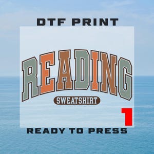 Sweat-shirt de lecture avec transfert DTF, prêt-à-presser livresque, chemises de lecture, cadeaux colorés, haute qualité, chemises rétro, thermocollants tendance