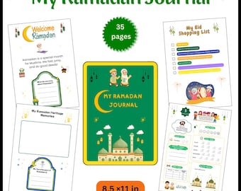Printable Islamic Activity Book and Planner-30 Day Muslim Journal with Quran Tracker & Daily Reflections