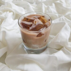 Coffee Scented Iced Latte Candle – Vegan Soy Wax, Cafe Decor