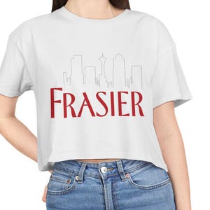 Camiseta corta de algodón para mujer de Frasier, camiseta de Frasier, regalo de Frasier, fan de Frasier, programa de Frasier, amante de Frasier, programa de salud, te escucho