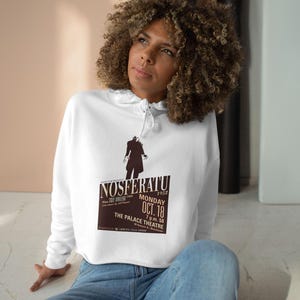 Nosferatu the vampire women Crop hoodie horror movie classic vintage horror sweatshirt