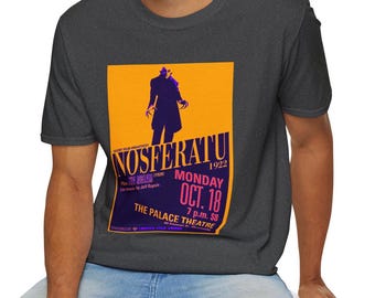 Vintage Nosferatu cotton unisex T-Shirt, vampire tshirt, count Olaf, horror tshirt