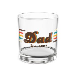 Fathers Day custom whiskey Rocks Glass, 10oz, Fathers day gift, customizable whiskey glass for dad, personalized whiskey glass for dad,