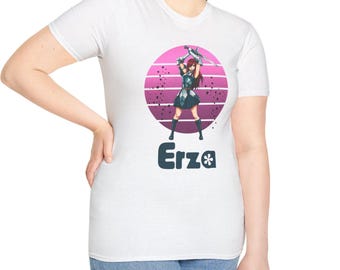 Erza Scarlet unisex T-Shirt, anime tshirt, fairy tail fan, anime lover, anime gift for her, erza scarlet fan, fairy tail tshirt, anime lover