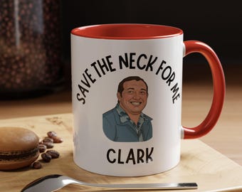 National Lampoon Christmas Vacation Coffee Mug (11, 15oz), Christmas move mug, Clark Griswold, Cousin Eddie, Chevy Chase