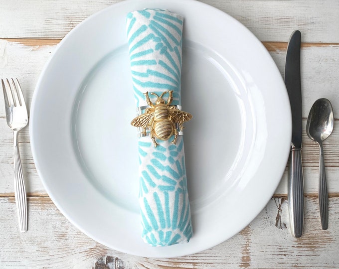 Bee Napkin Rings Big Bumblebee Garden Party Wedding Gift 4 Etsy