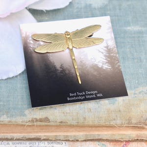 Dragonfly Barrette Garden Woodland Wedding Gold Dragonfly Hair Clip Forest Fairy