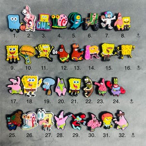 spongebob charms for crocs