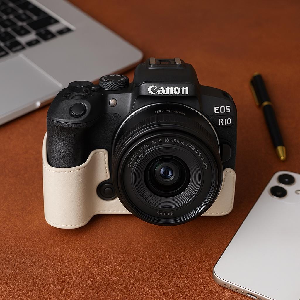 Vintage Canon R10 Camera Case | R10 Pu Leather Camera Base