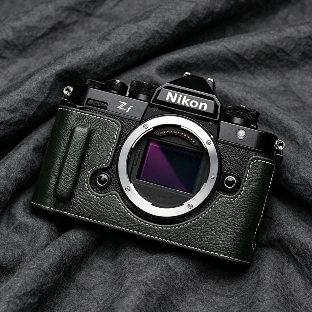 Handmade Genuine Leather Camera Half Case for Nikon Zf, Retro ...