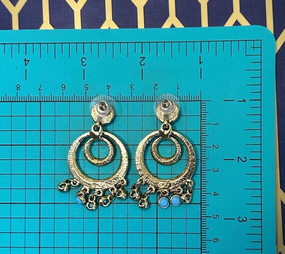 Vintage Kenneth Jay Lane Faux Turquoise Chandelie… - image 15