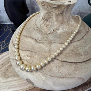 Vintage Champagne Glass Pearl Strand: Czech Crystal Clasp