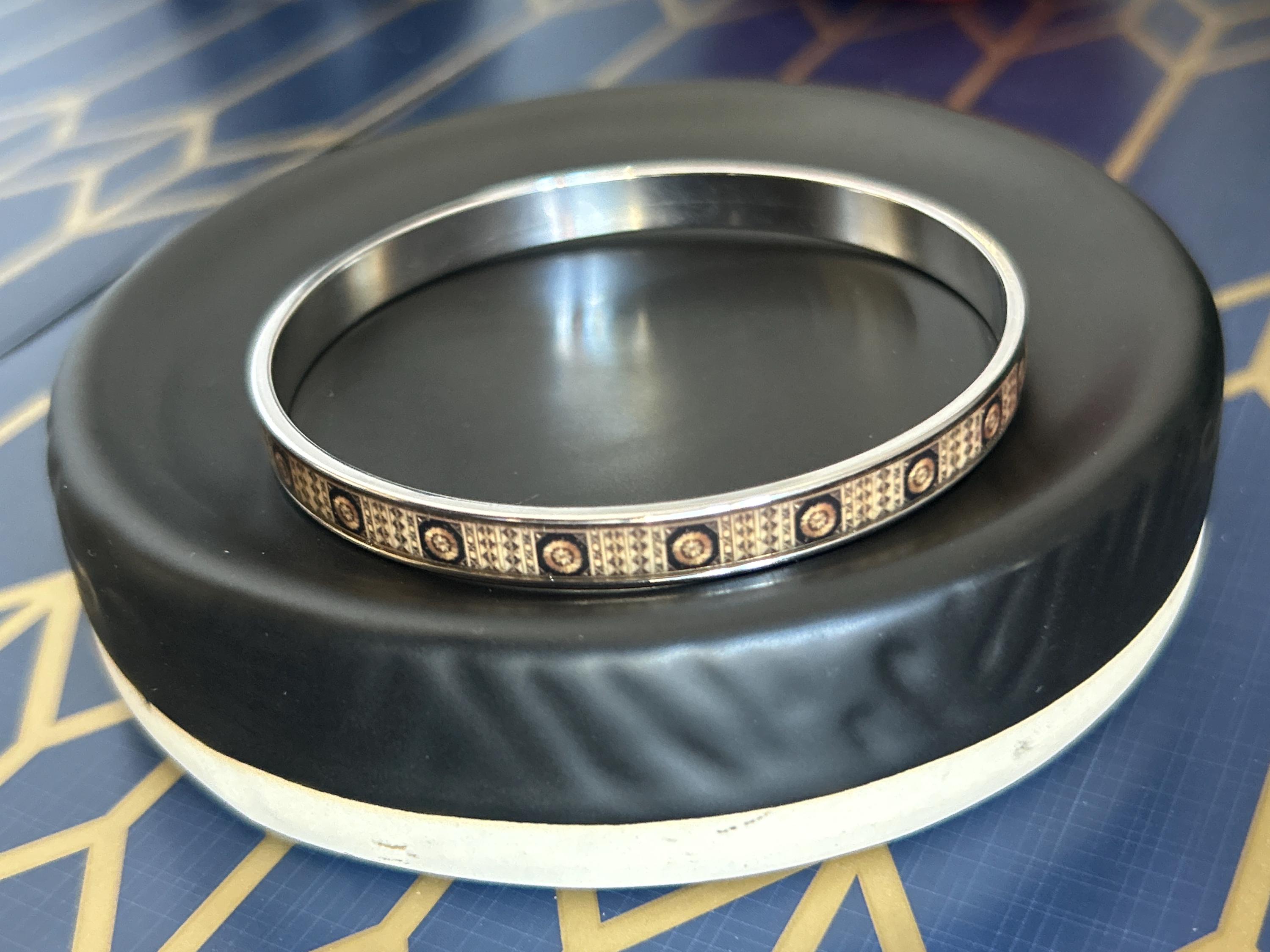 Vintage Erwin Pearl Russian Marquerty Enamel Bangle - Etsy