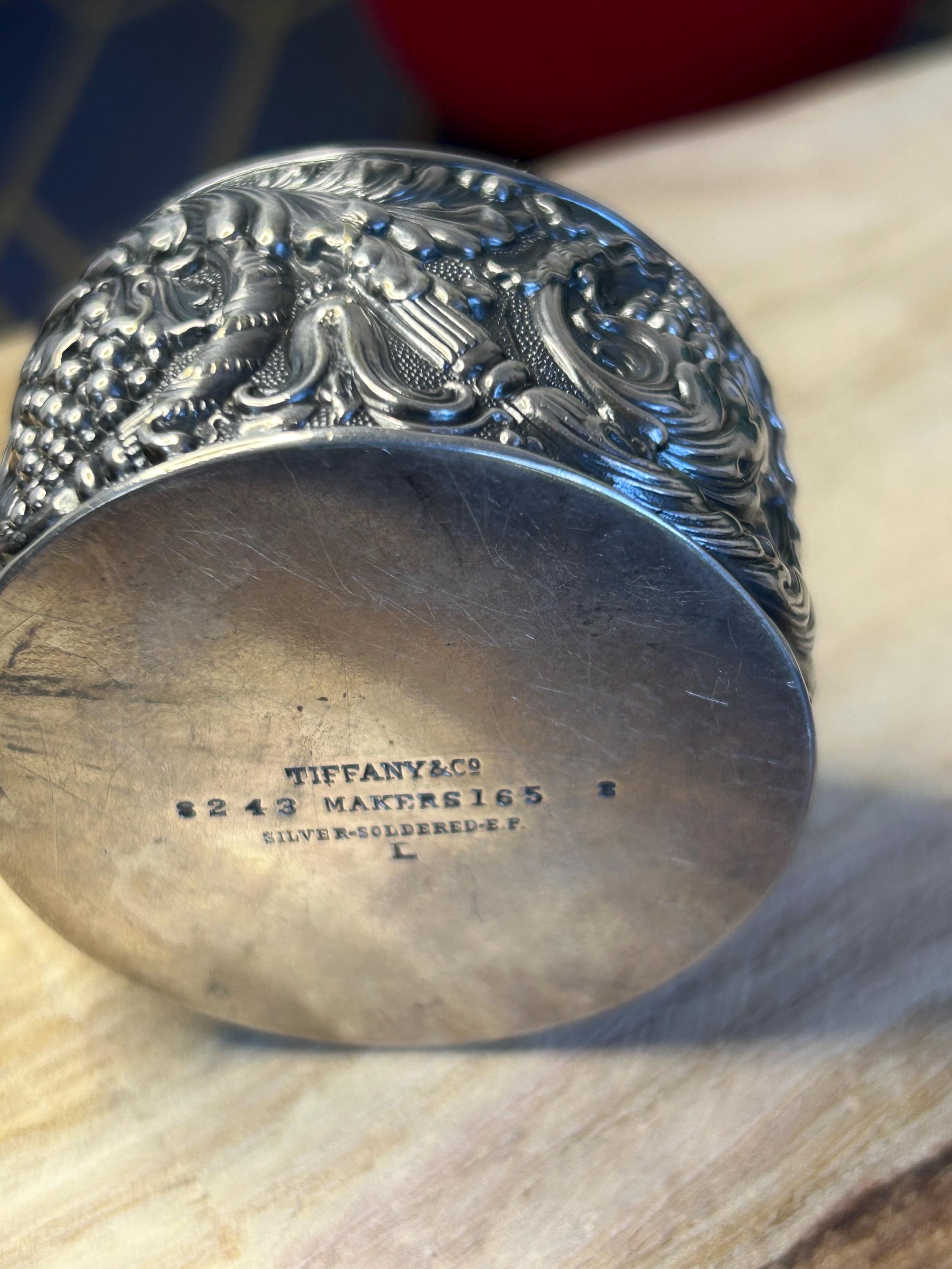 Antique 1870s Tiffany & CO Orante Rococo Repousse Silver EP Pincushion ...
