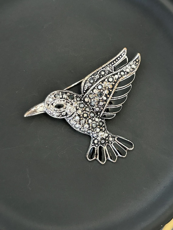 Broche Vintage En Argent émaillé - Style Rétro, Occasion Bon état, France
