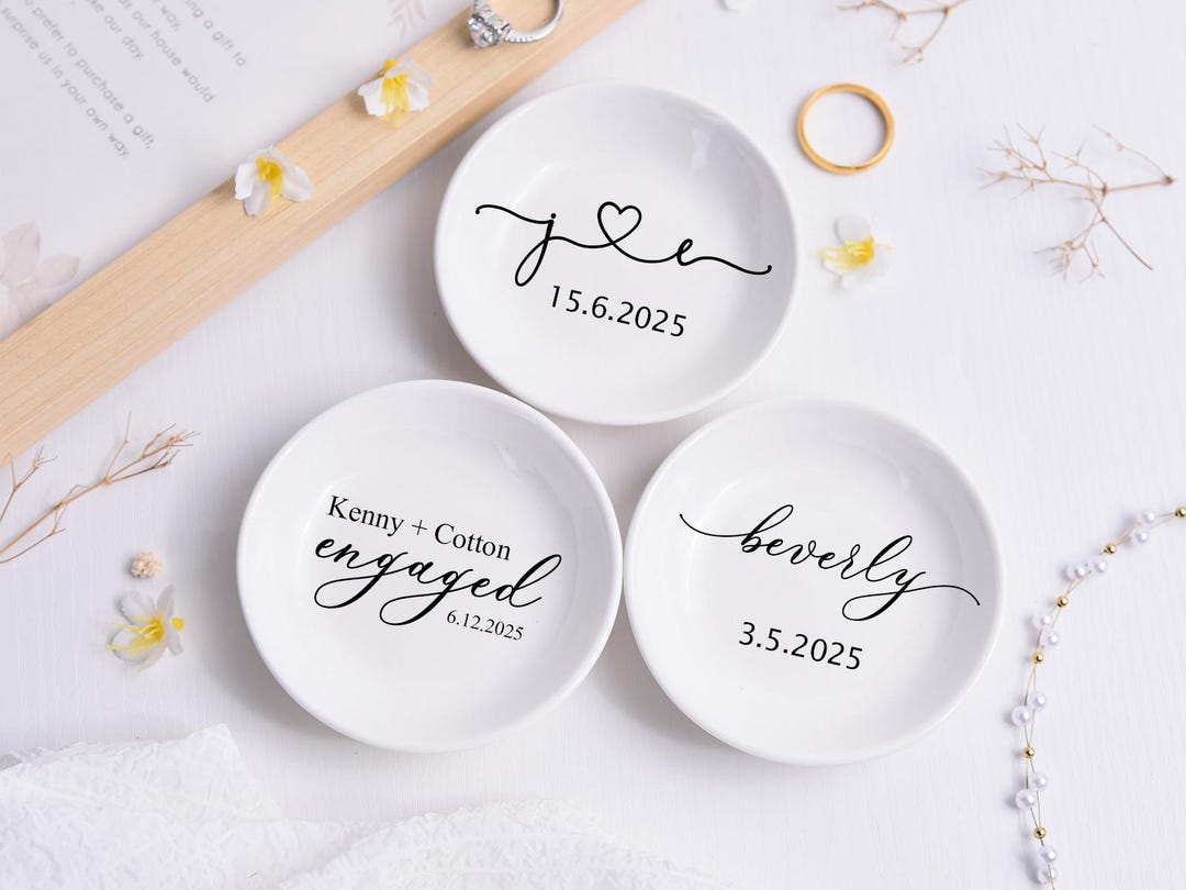 Personalized Engagement Ring Dish,handmade Gifts, Engagement Gifts ...
