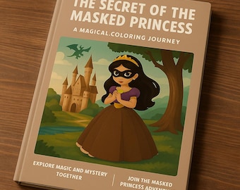 Masked Princess Coloring Book for Kids – Magical Fairytale Adventure with Castles, Dragons & Mystery – Fun Activity Book for Girls Ages 4-8