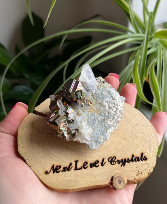 インドネシア産】カラーパイライト コレクター向】レインボー