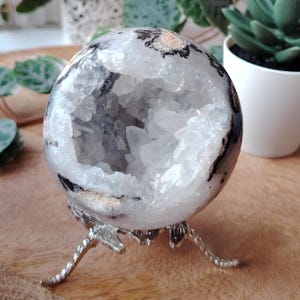 Druzy Mexican Crazy Lace Agate Sphere: Healing Crystal Gift (370g)