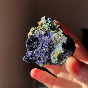 Rough Azurite Malachite Specimen: Congo Crystal Decor