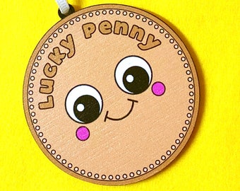 Lucky Penny - Lucky Christmas Ornament - Good Luck Bag Charm