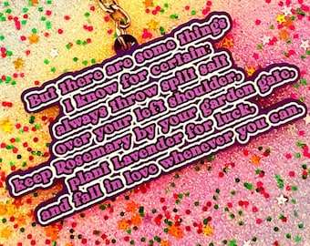 Practical Magic Keychain - Practical Magic Gift - Practical Magic Quote - Magic Christmas Gift - Bag Charm