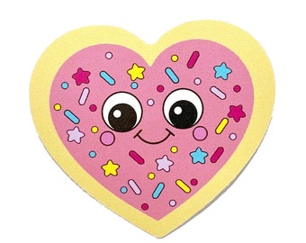 Cute Heart Sticker - Heart Cookie Sticker - Valentine's Day Gift - Mothers Day 2023