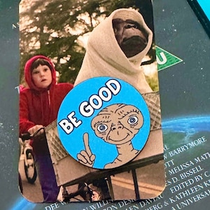 ET Brooch - E.T. Pin - ET The Extraterrestrial - I'll Be Right Here - 80's Movie Pin
