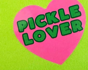 Pickle Sticker - Pickle Bumper Sticker - Pickle Fan - Gherkin Bumper Sticker - Water Bottle Sticker - Luggage Sticker