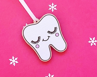 Tooth Decoration - Sweet Tooth Ornament - Dentist Gift - Dental Student Gift - Dental Hygienist Gift - Christmas Gift 2022