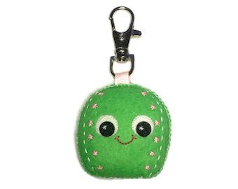 Cactus Charm - Cactus Keychain - Plush Cactus - Cactus Charms - Bag Charm - Felt Cactus - Mother’s Day Gift