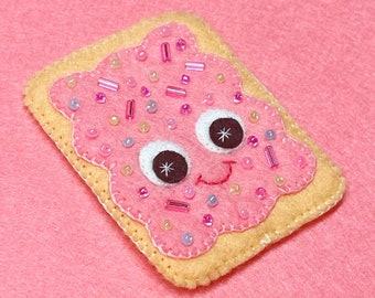 Embroidered Patch - Pop Tart Patch - Sewn On Patch - Cute Pink Patch - Dopamine Dressing - Candycore