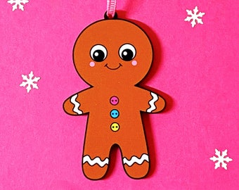 Gingerbread Christmas Decoration - Gingerbread Man Ornament - Gingerbread Tree Decoration - Christmas Gift 2023