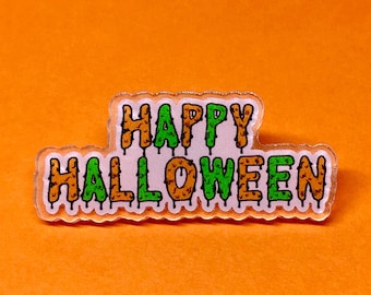 Halloween Pin - Halloween Gift - Halloween Pins - Halloween Costume - Halloween Acrylic Pin - Creepy Christmas