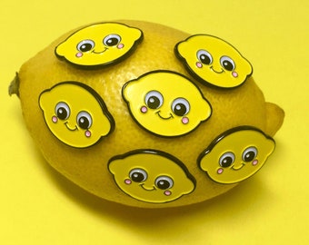 Lemon Pin - Positivity Pin - When life gives you Lemons - Cute Lemon Pin - Positive Vibe Pin - Motivational Pin
