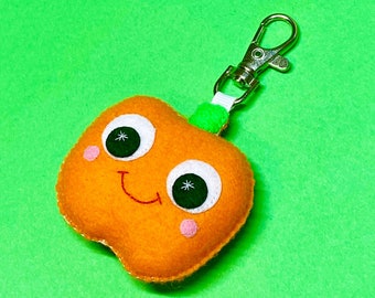 Halloween Pumpkin - Pumpkin Keychain - Pumpkin Charm - Halloween Party Favors - Halloween Bag Charm