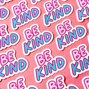 Sticker Soyez gentil - Sticker positivité - Sticker citation positive - Sticker gentillesse - Sticker bouteille d'eau - Sticker rentrée