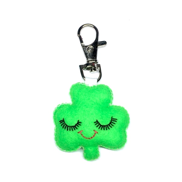 Llavero del Día de San Patricio - Bonito llavero de trébol - Día de San Patricio - Llavero de trébol - Día de San Patricio - Bonito dije para bolso - Dulces para bolso