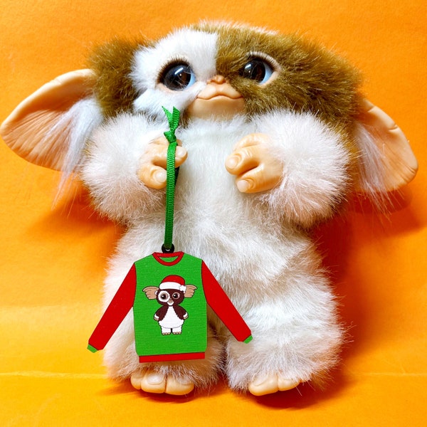 Gizmo Ornament - Gremlins Christmas Decoration -  80's Movie Decoration - Gremlins Christmas Jumper - Christmas Gift 2023