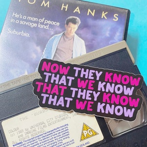The Burbs Movie - The Burbs Sticker - The Burbs 1989 - Horror Fan Sticker - Horror Water Bottle Sticker - Luggage Sticker
