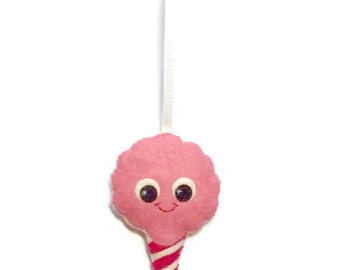 Cotton Candy Ornament - Pink Christmas Ornament - Cotton Candy Decoration - Valentines Day Gift - Valentines Day 2023