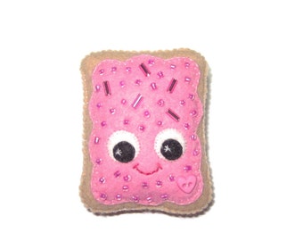 Pop Tart Brooch - Fairy Kei Pin - Kawaii brooch - Pink Poptart -  Kawaii Pins - Cute Novelty Brooch - Mothers Day 2023