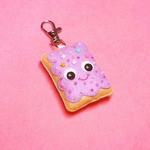 ポップタルトキーホルダー - かわいいバッグチャーム - かわいいキーホルダー - かわいいチャーム - かわいいぬいぐるみ - バッグチャーム - かわいいバッグチャーム - かわいいバッグチャーム - バッグキャンディ