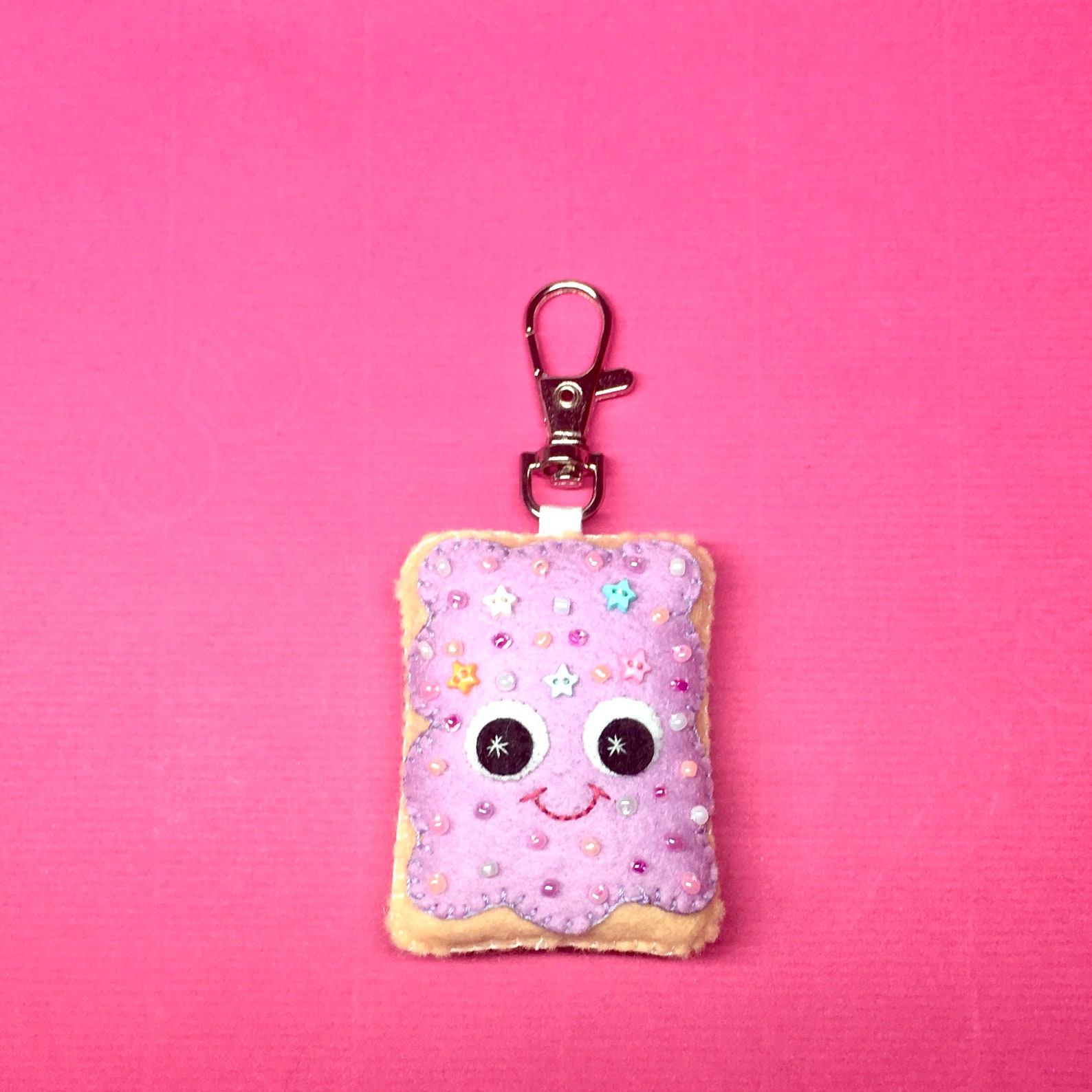 Pop Tart Keychain Cute Bag Charm Cute Keychain Kawaii Etsy