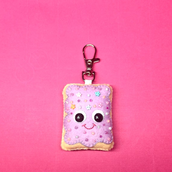 Pop Tart Keychain Cute Bag Charm Cute Keychain Kawaii Charm Kawaii