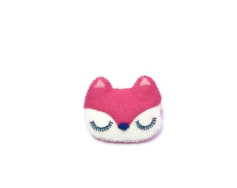 Fox Brooch - Animal Accessory- Woodland Pin - Fox Pin - Pink Fox - Woodland Jewellery - Mothers Day 2023