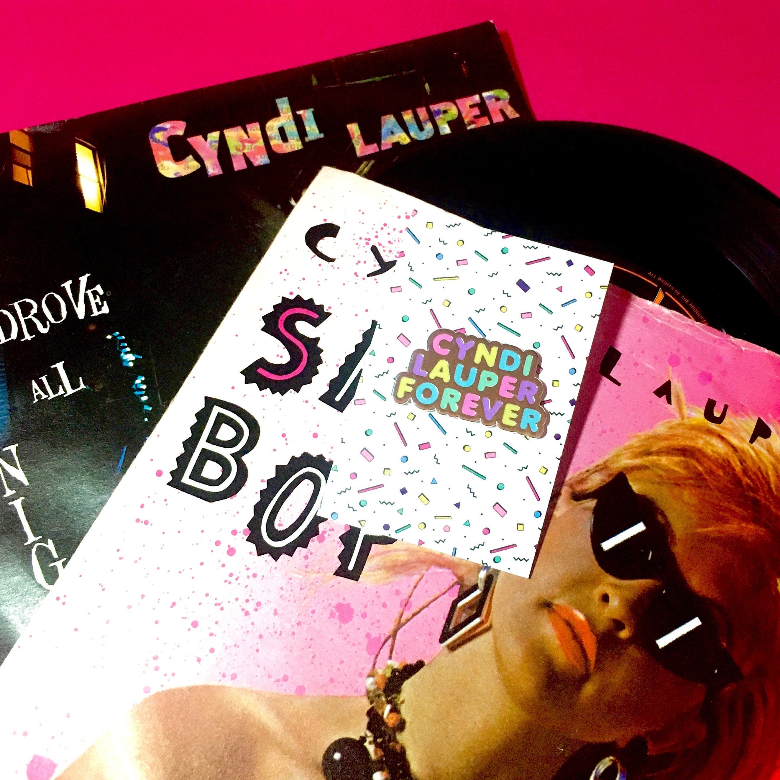 Cyndi Lauper Cyndi Lauper Pin Cyndi Lauper Fan Madchen Etsy