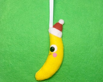 Christmas Tree Ornaments - Banana Ornament - Banana Christmas Decoration - Christmas Decoration 2023 - Vegan Christmas Decoration