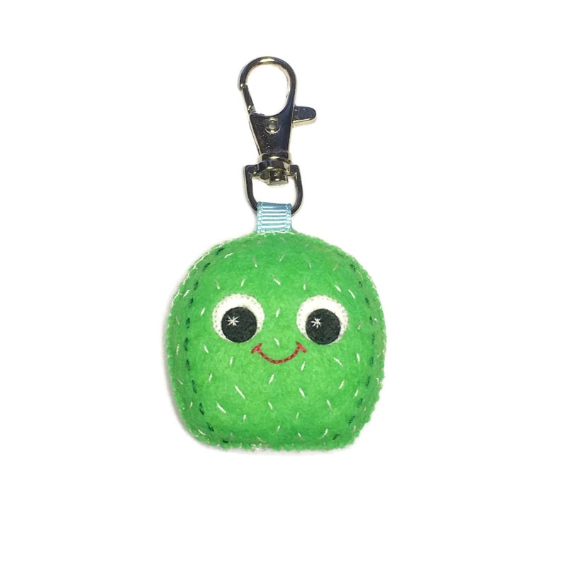 Cactus Keychain Plant Lover Keychain Plant Keychain Green Plant Keychain